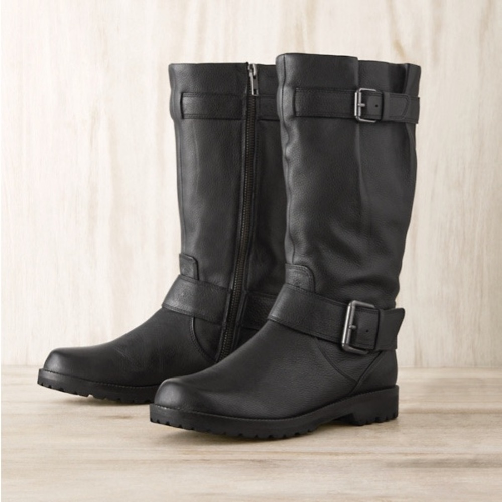Gentle Souls Black Motorcycle Boots